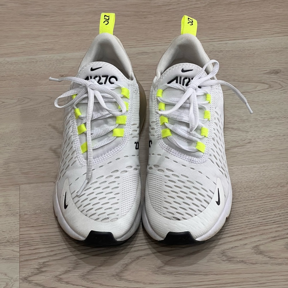 Nike Kids White and Yellow Sneakers